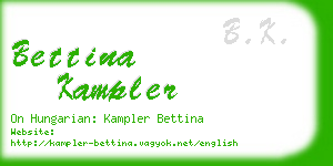 bettina kampler business card